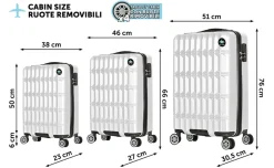 Set trolley Norvegia bianco