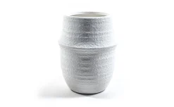 Shila vaso in ceramica bianco h21 cm