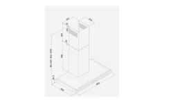 Silverline Cappa a parete Drop Control 3173-90