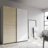 Slide armadio 2 ante scorrevoli bianco/rovere  L150,1 cm