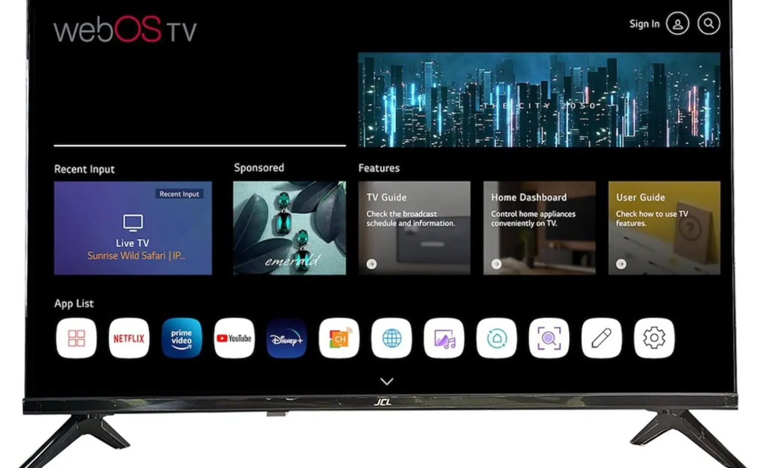 Smart TV 32" HD Ready 720p JCL JCL32RWHD