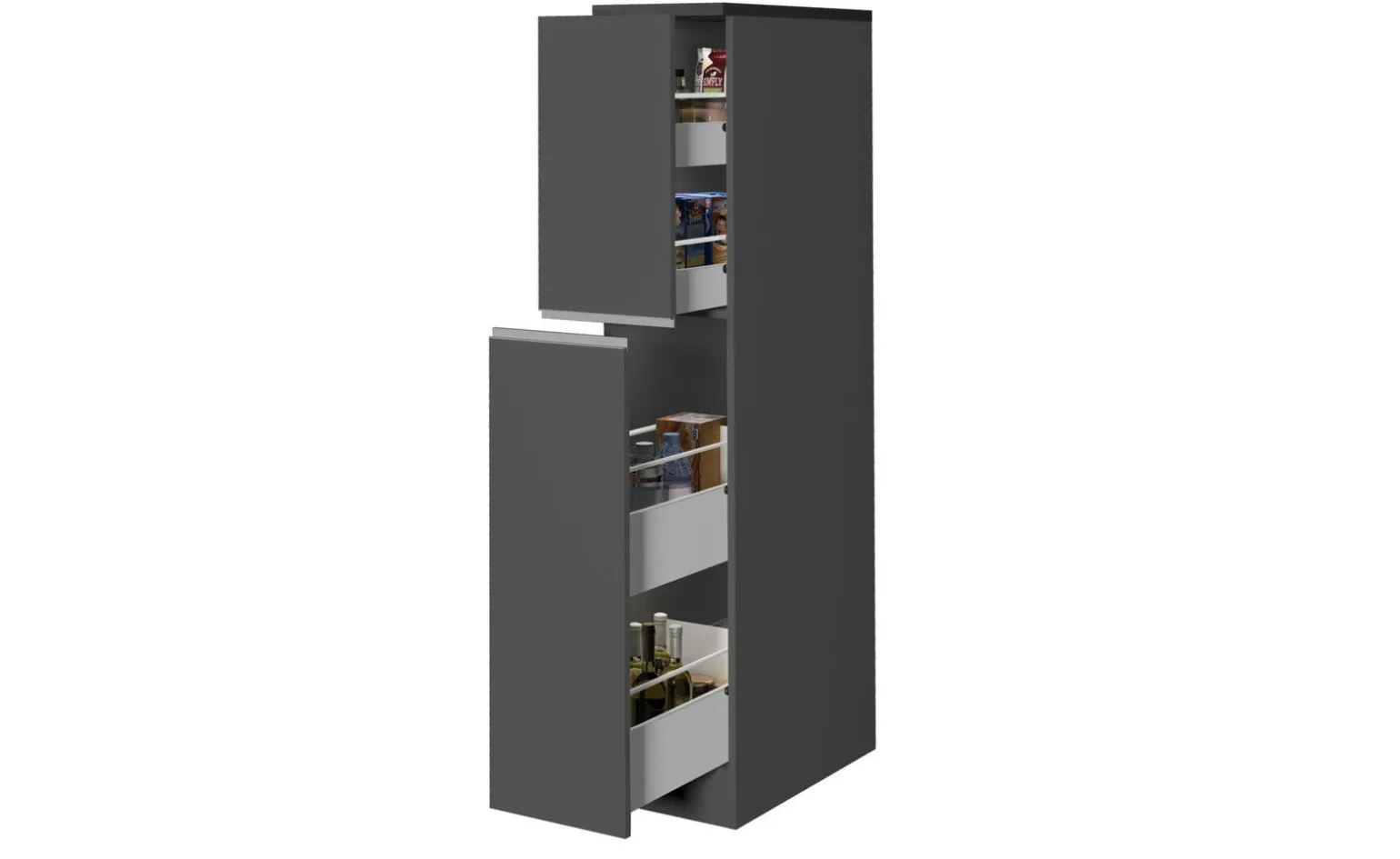 Snack armadio porta spezie antracite h165 cm