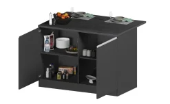 Snack isola 2 ante antracite L125 cm