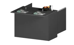 Snack isola 2 ante antracite L125 cm