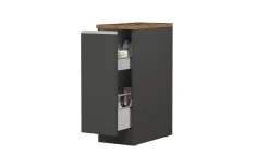 Snack mobile 1 anta antracite opaco/rovere h85 cm
