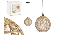 Sospensione in fibra naturale Ø28xh29,5 cm