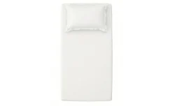 Sotto lenzuola Medy con angoli 100% cotone 1 piazza 90x200cm bianco