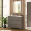 Specchiera rettangolare con faretto Led