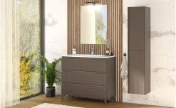 Specchiera rettangolare con faretto Led