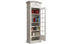 Street libreria in pannello bianco