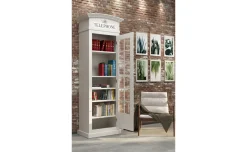 Street libreria in pannello bianco