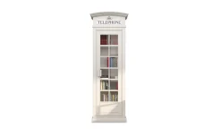 Street libreria in pannello bianco