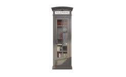 Street libreria in pannello grigio