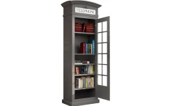 Street libreria in pannello grigio