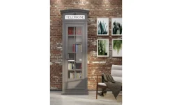 Street libreria in pannello grigio