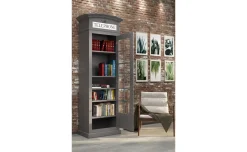 Street libreria in pannello grigio