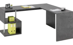 Studio scrivania reversibile colore grigio