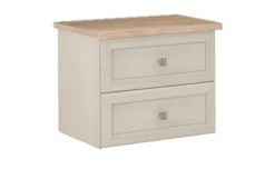 Susy comodino 2 cassetti betulla e legno naturale