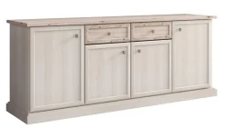 Susy madia 4 ante, 2 cassetti betulla e legno naturale