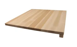 Tagliere in legno di faggio naturale 40x40x4 cm