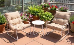 Talia Set lounge 2 poltrone e tavolino, beige