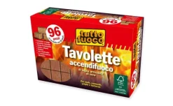 Tavolette accendifuoco ecologico 96 pz