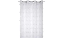 Tenda pompinou voilage bianco 140x260 cm