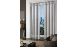 Tenda sandy grigio con anelli 140x280 centimetri