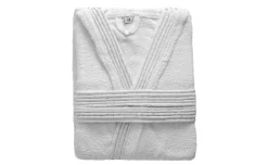 Terry accappatoio in cotone bianco XL