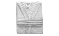Terry accappatoio in cotone bianco M