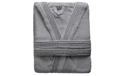 Terry accappatoio in cotone grigio scuro M