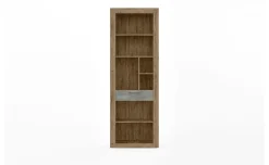 Tolosa libreria con 1 cassetto ribec cognac e beton oxid