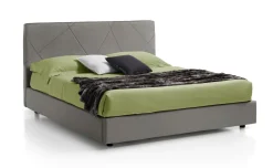 Tom letto matrimoniale contenitore comfort antracite