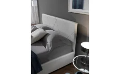 Tom letto matrimoniale contenitore comfort bianco