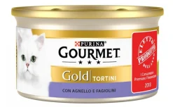 Tortini Gourmet Gold, Agnello e Fagioli 85gr