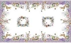 Tovaglia pasquale 140x240 cm in cotone