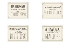 Tovaglietta cucina con scritte