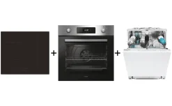Trittico Induzione + Forno Inox + Lavastoviglie Candy