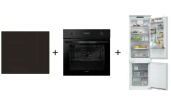 Trittico Induzione + Forno Nero + Frigorifero Candy