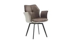 Twist poltrona girevole marrone/beige