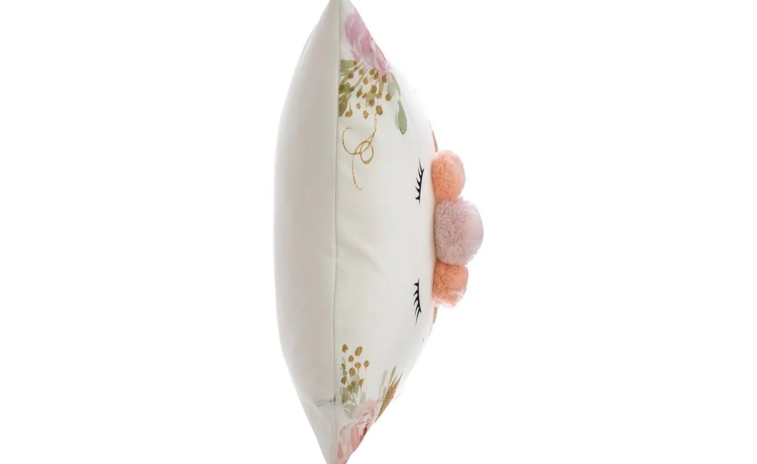 Unicorn Pom Pom cuscino per camerette 39x39 cm