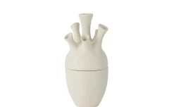 Vaso coral in argilla bianco h29,5 cm