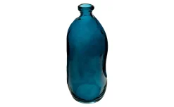 Vaso in vetro blu h35 cm