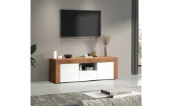 Vasto porta tv 2 ante rovere e bianco lucido