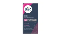 Veet Expert strisce depilatorie corpo pelli normali, 12 pezzi