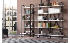 Vela libreria 8 vani frassino ghiaccio
