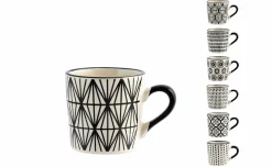 Vhera tazzina caffè in gres con decori 90 ml