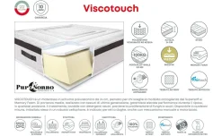 Viscotouch materasso singolo 80x190cm