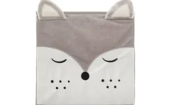 Volpe scatola in tessuto grigio 29x29 cm