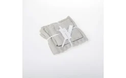 Wave Set 2 Asciugamani Perla 100% Cotone Stone Washed
